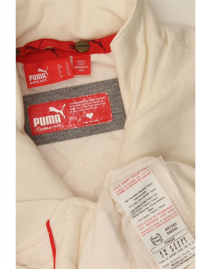 Jaqueta bomber feminina PUMA UK 12 médio algodão branco