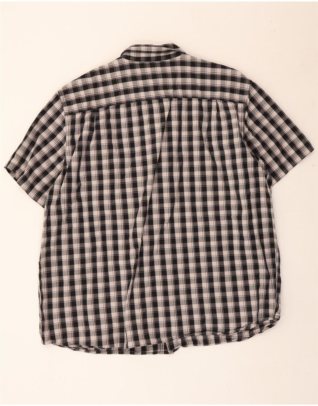 Camisa masculina de manga curta e ajuste relaxado CARHARTT 2XL preto xadrez