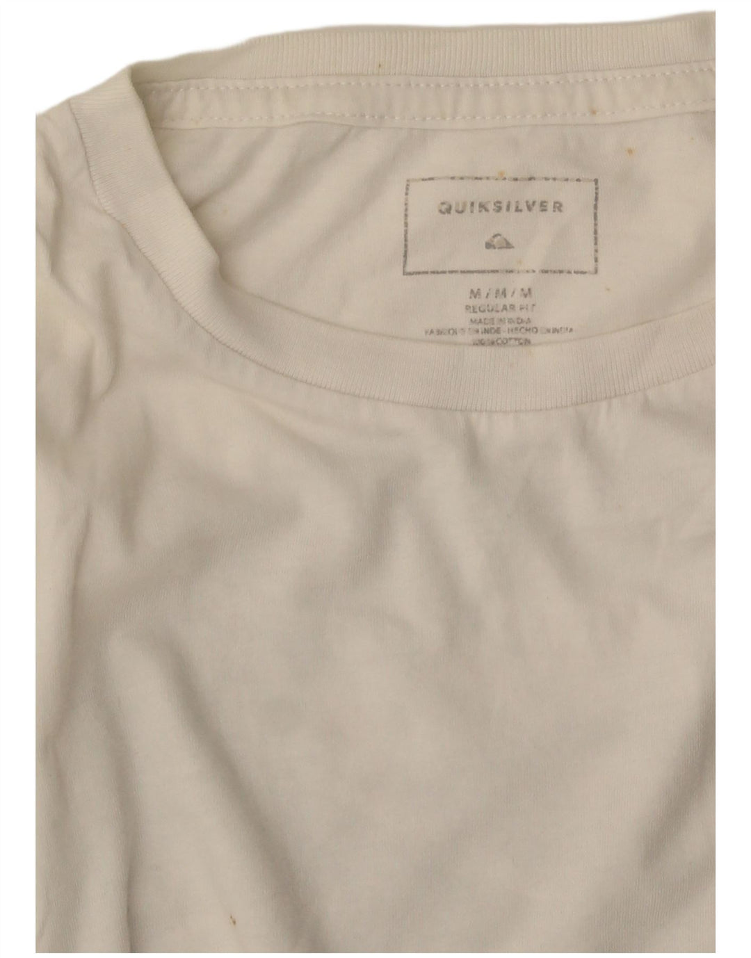Camiseta masculina Quiksilver Regular Fit Graphic Top Médio Branco