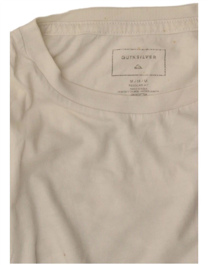 Camiseta masculina Quiksilver Regular Fit Graphic Top Médio Branco