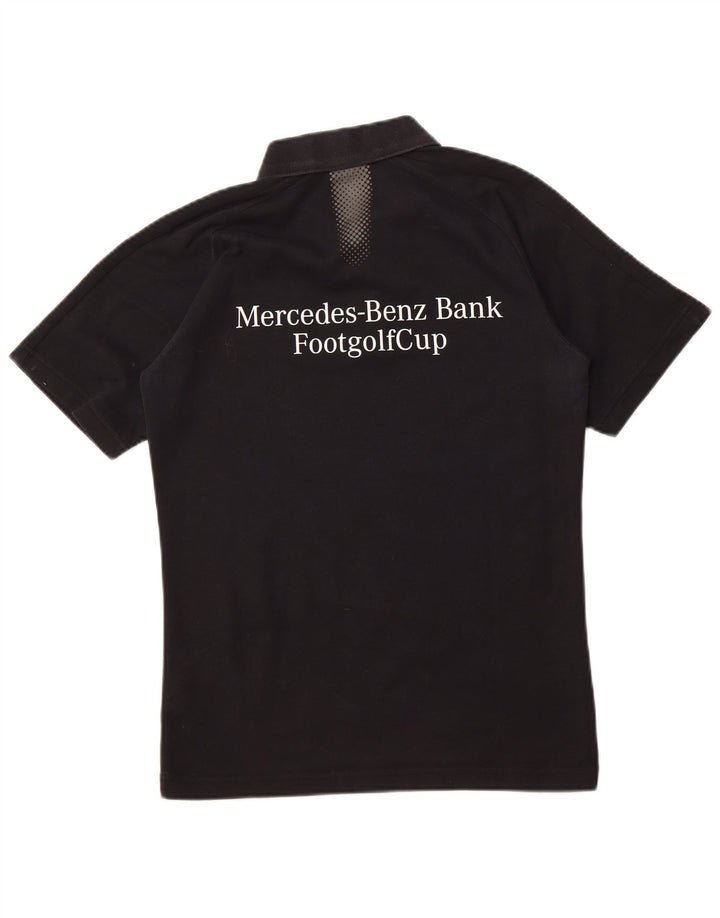 Camisa polo masculina PUMA de algodão preto médio