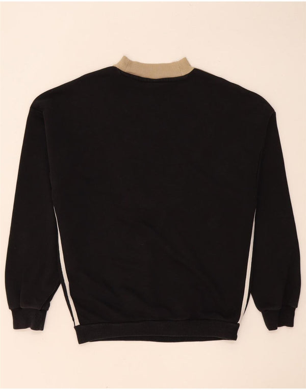 Adidas feminino oversized moletom jumper reino unido 10 pequeno preto colorblock