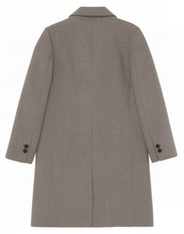 Sobretudo feminino Zara UK 12 lã cinza médio