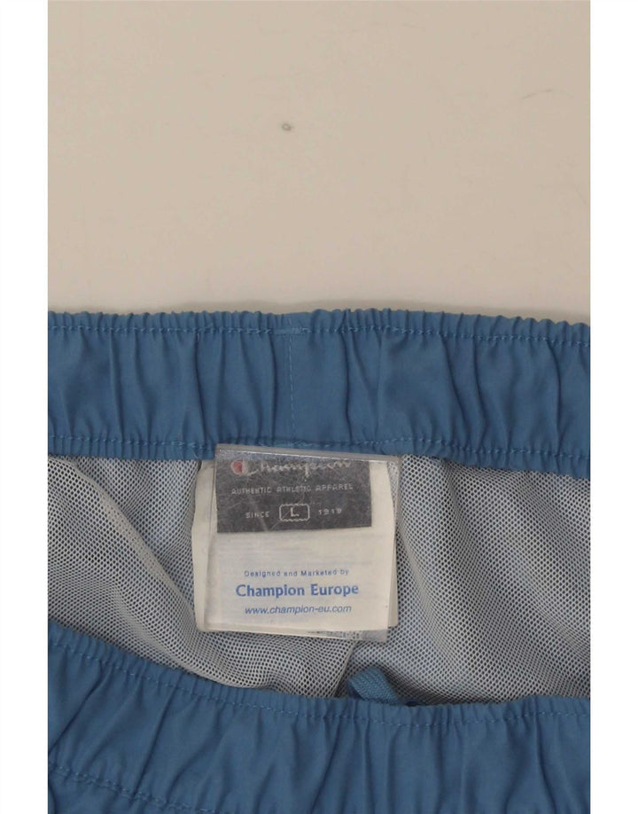 Shorts esportivos masculinos Champion grande azul poliéster