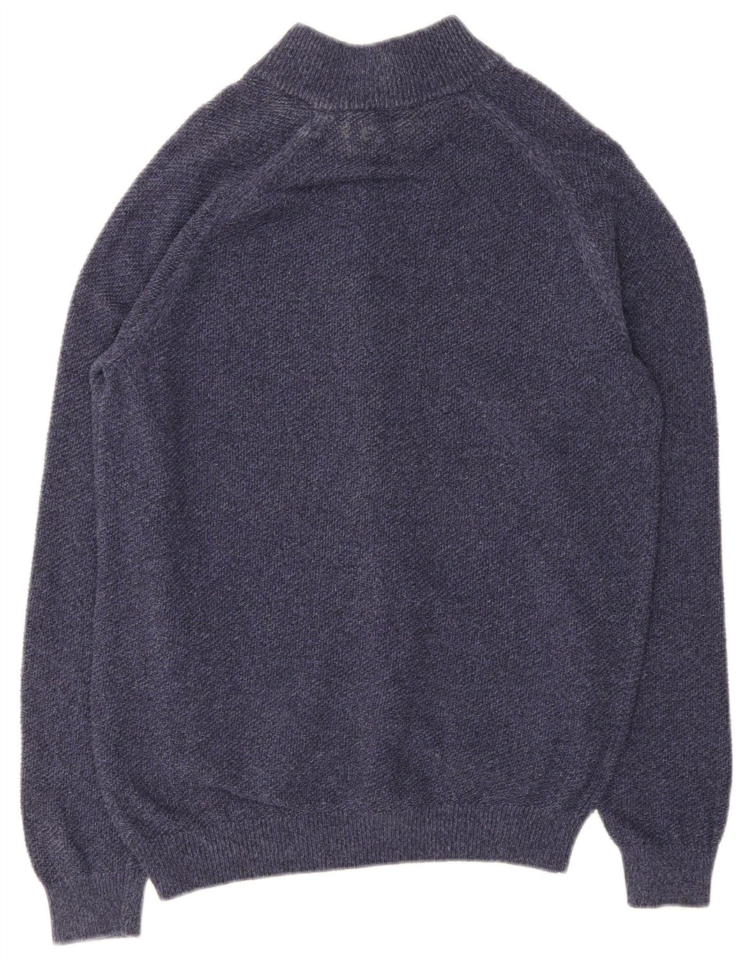 Suéter cardigã masculino Massimo Dutti grande algodão azul marinho
