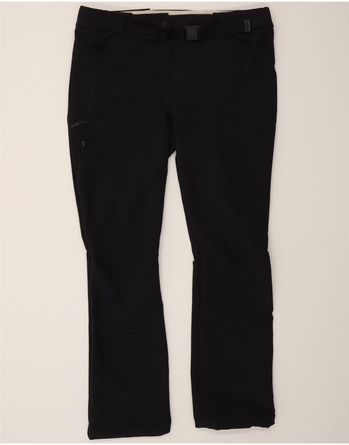 Calça feminina Decathlon Bootcut Cargo grande W38 L31 poliéster preto