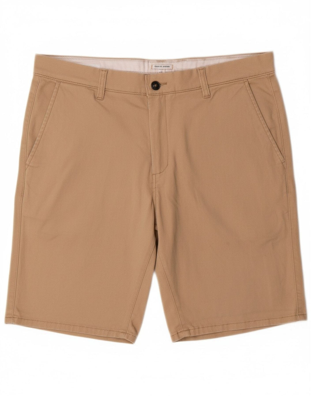 JACK & JONES Mens Regular Fit Chino Shorts XL W38 Algodão Bege