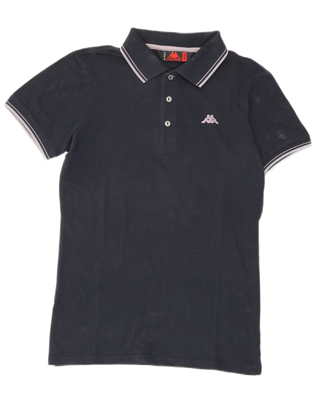 Camisa polo masculina Kappa de algodão azul marinho médio