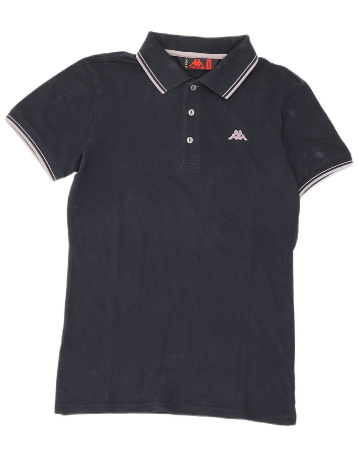 Camisa polo masculina Kappa de algodão azul marinho médio