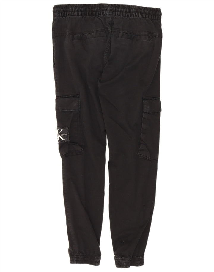 Calça jogger feminina Calvin Klein Cargo médio W30 L28 algodão preto