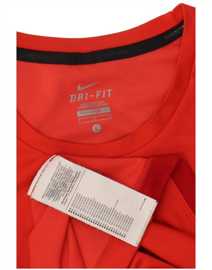 Camiseta masculina NIKE Dri Fit grande poliéster vermelho
