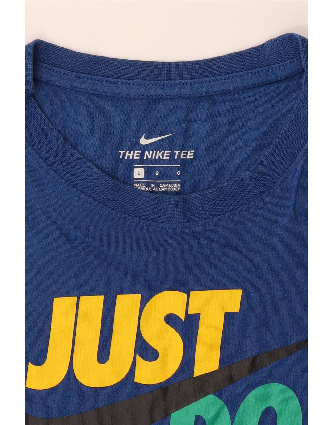 Camiseta gráfica masculina NIKE Top grande azul