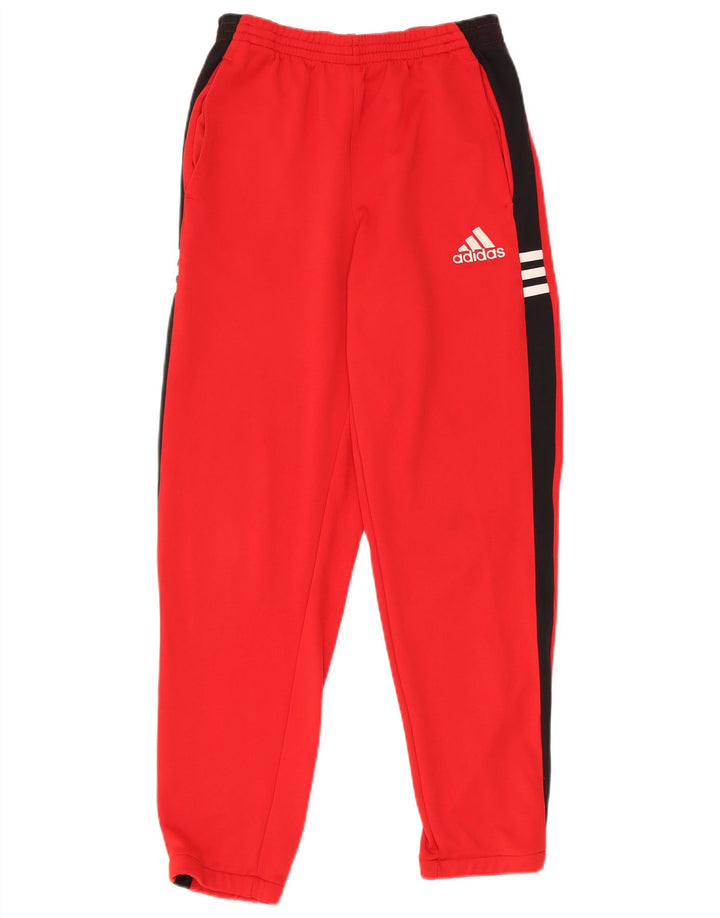 Calças de treino Adidas Meninos 13-14 Anos Vermelho Colorblock Poliéster
