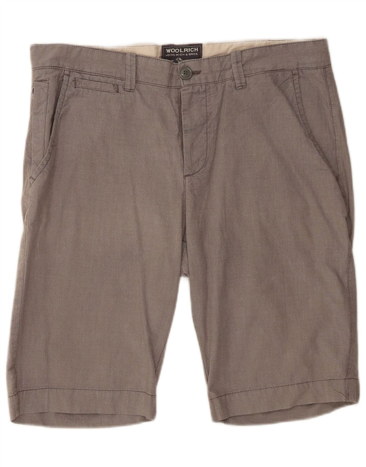 Shorts Chino masculino Woolrich W36 grande algodão cinza