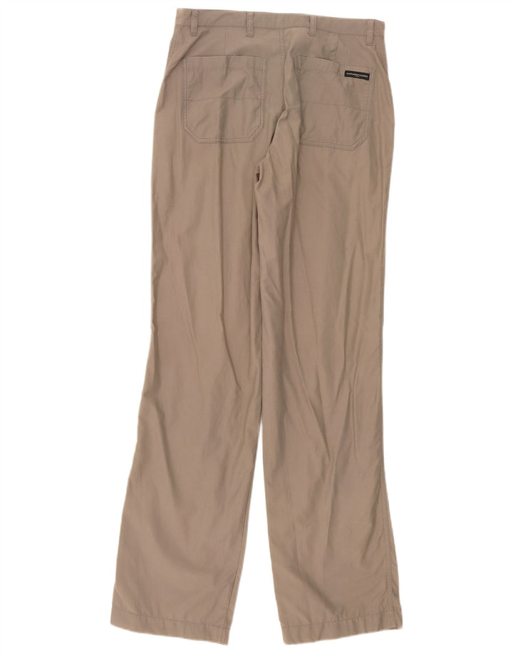Calça chino reta masculina Marlboro Classics EU 46 pequena W32 L34 cinza
