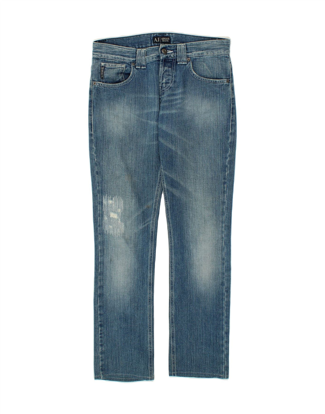 ARMANI Womens Slim Jeans W26 L29 Blue Vintage Armani and Second-Hand Armani from Messina Hembry 