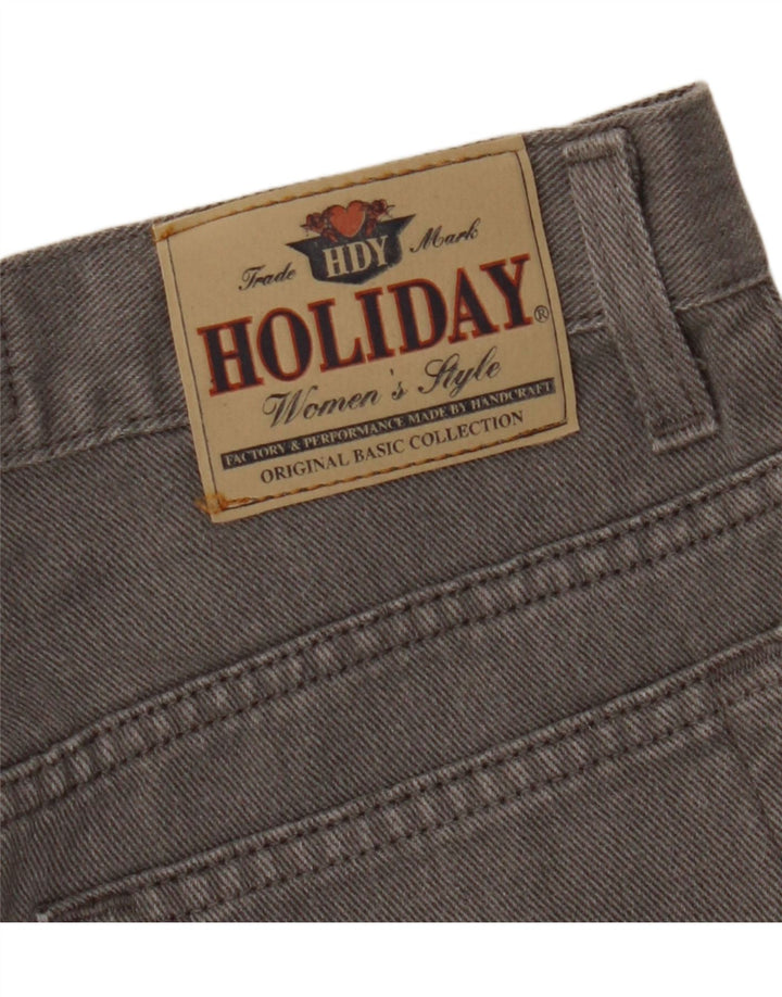 Jeans cônicos femininos Holiday W28 L31 cinza