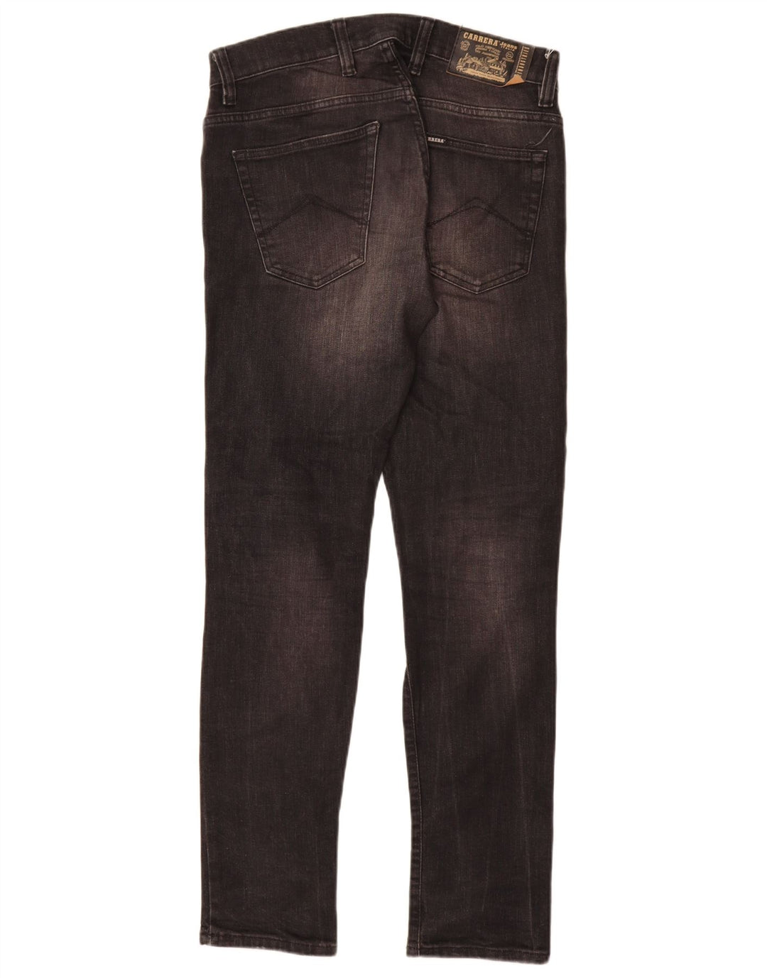 Carrera Jeans masculino desgastado slim W31 L32 algodão cinza