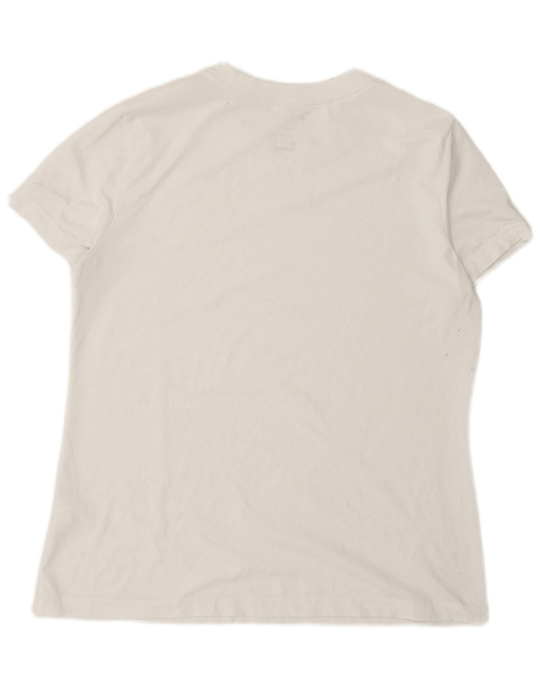 Camiseta feminina NIKE Dri Fit UK 14 médio branco poliéster