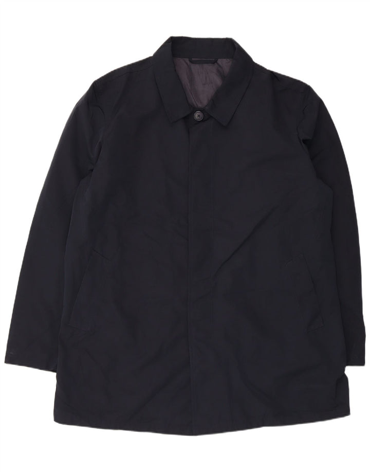 Sobretudo masculino Marks & Spencer UK 44 2XL poliéster azul marinho