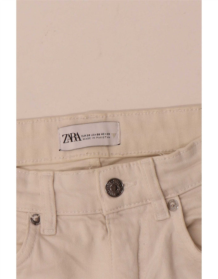 Calça jeans feminina Zara EU 38 pequena W28 L25 branca