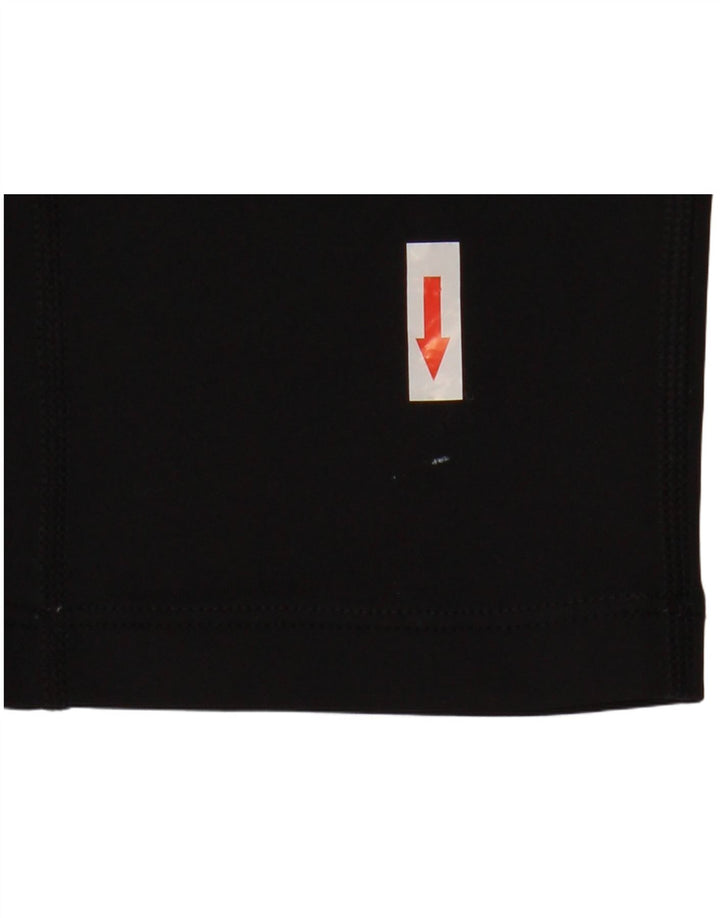 Leggings Capri Mulheres Asics UK 12 Poliéster Preto Médio