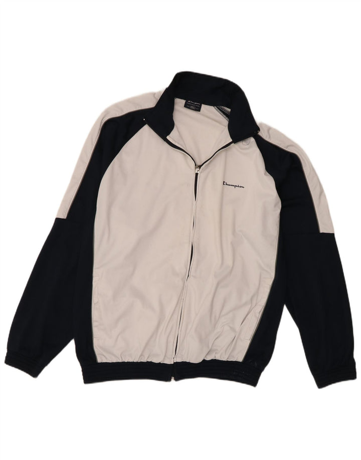 Jaqueta masculina Champion de ajuste regular com top 2XL branco colorblock