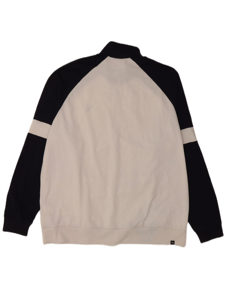 PUMA Mens Treino Top Jacket 2XL Azul Marinho Colourblock Poliéster