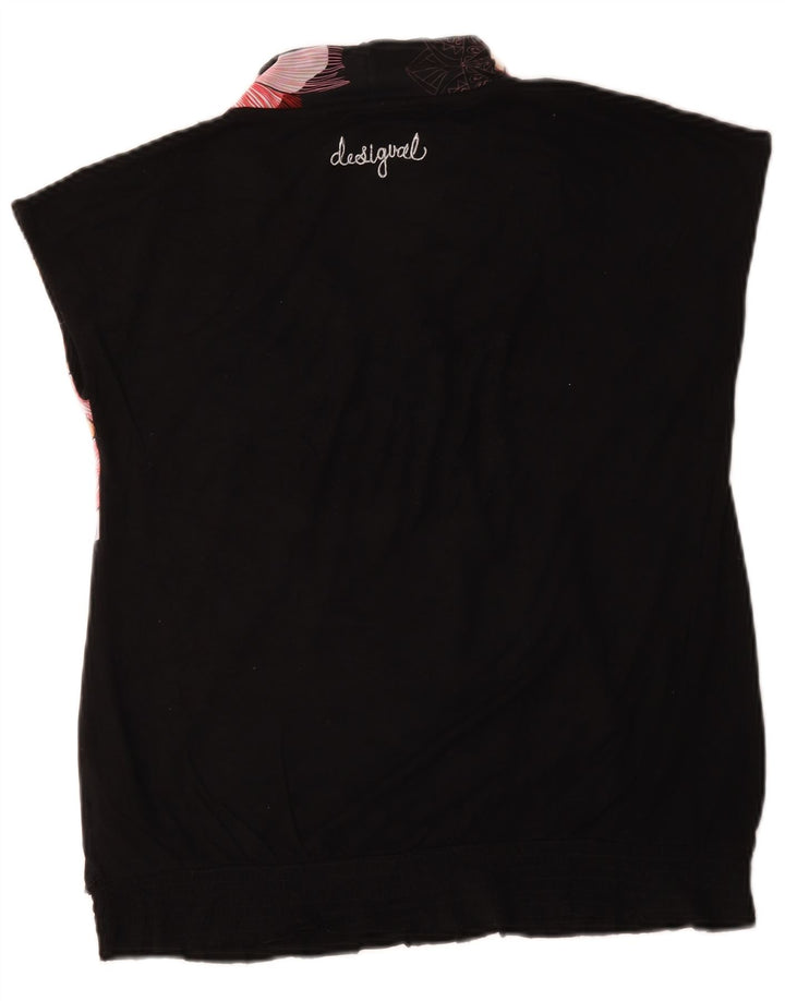 Blusa feminina Desigual UK 16 grande viscose floral multicolorida