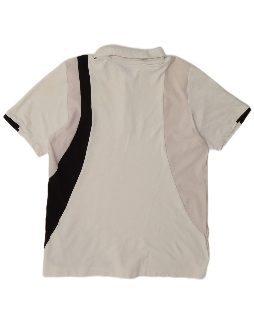 Camisa polo masculina Lotto grande em nylon colorido branco