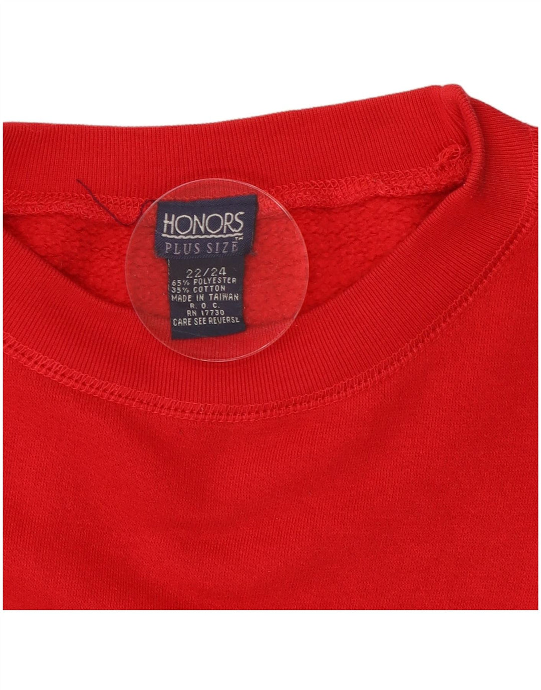 Suéter feminino Honors com estampa gráfica oversized UK 22/24 2XL vermelho