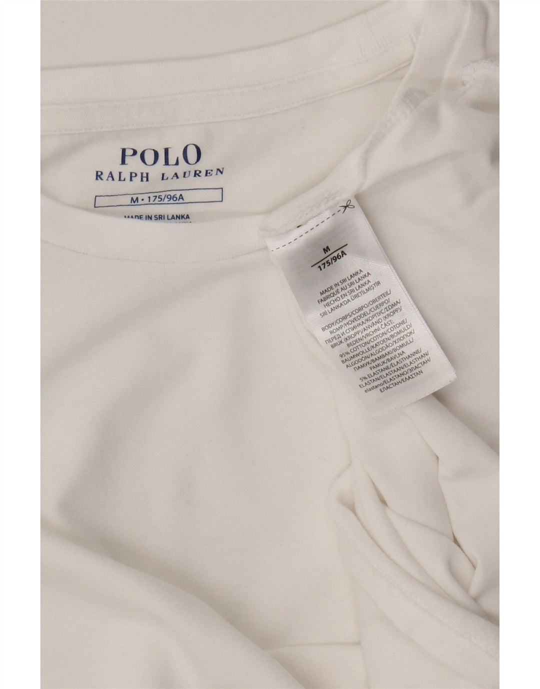 Camiseta Polo Ralph Lauren Meninos Top 13-14 Anos Médio Algodão Branco