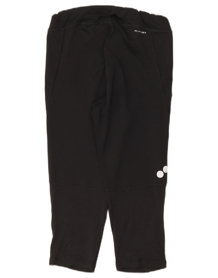 Leggings Capri Reebok Feminino UK 8/10 Pequeno Poliéster Preto