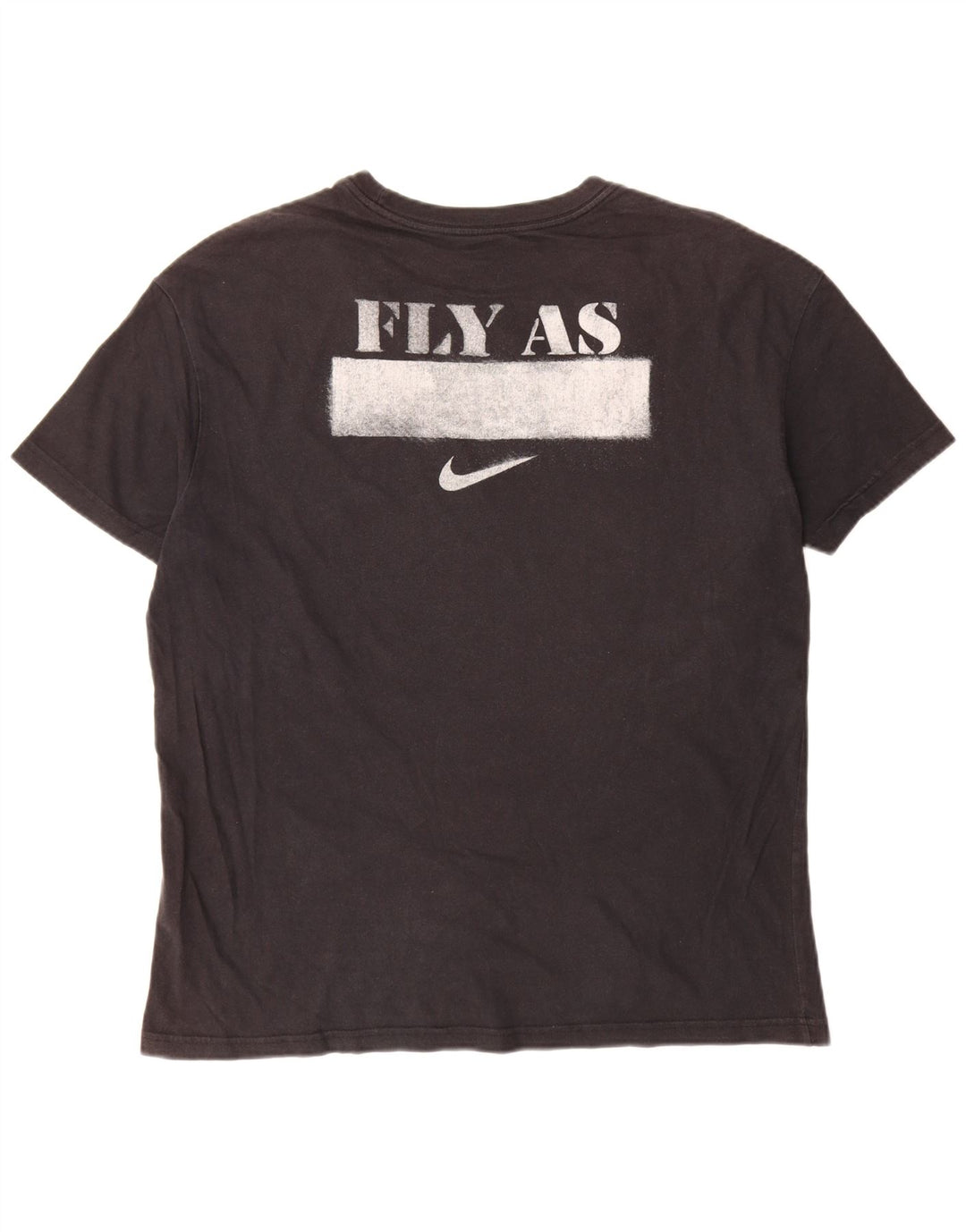 Camiseta gráfica masculina Nike grande algodão preto