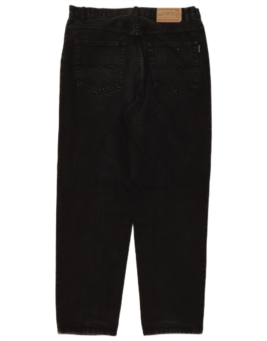 ST. BERNARD Calça jeans reta masculina W34 L30 algodão preto
