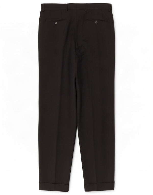Hugo Boss Mens Pegged Suit Calças W36 L35 Lã Virgem Preta