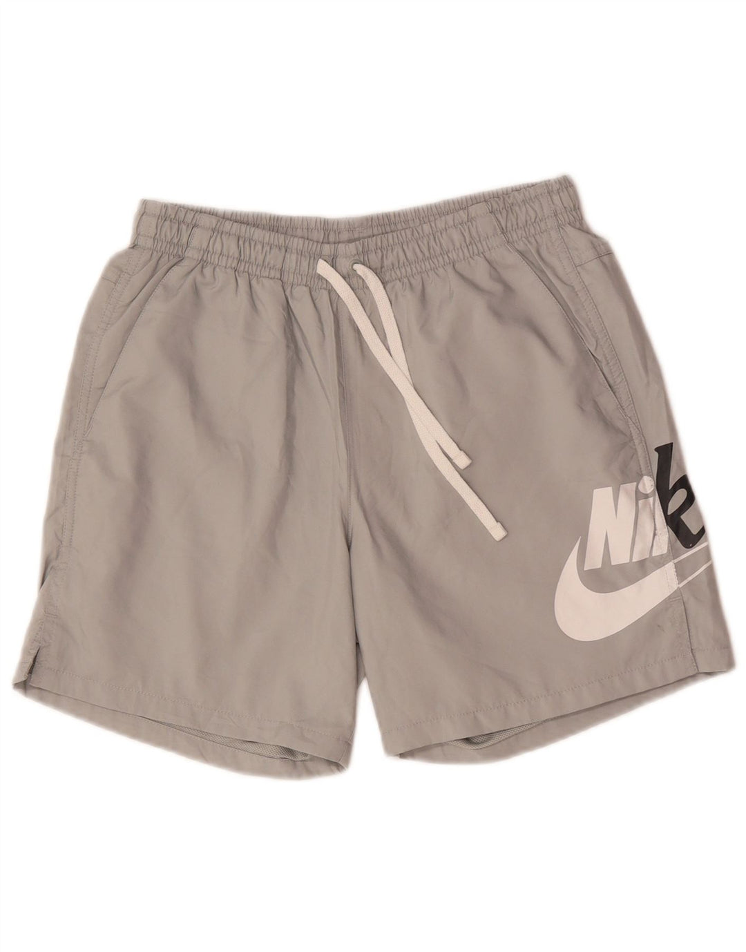 Shorts de natação Nike masculino gráfico pequeno poliéster cinza