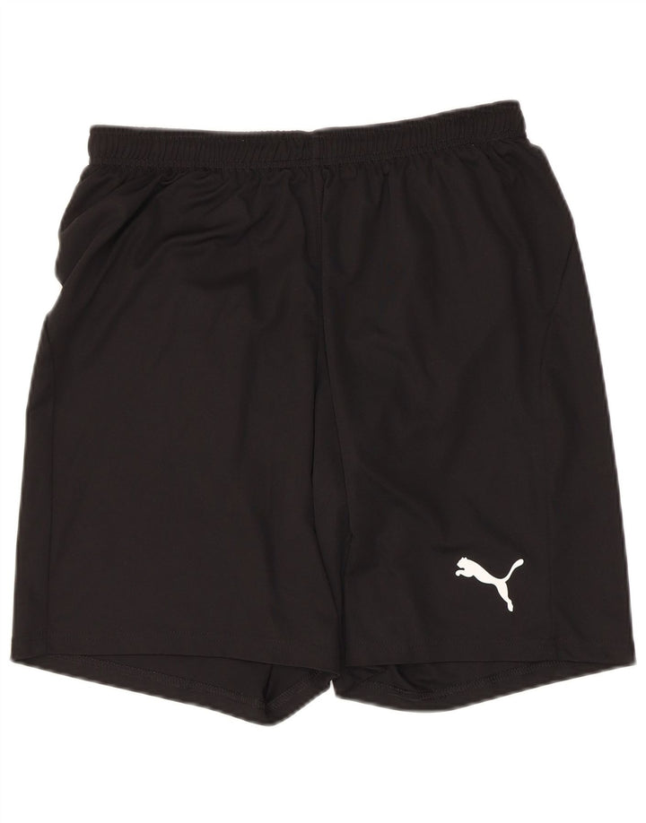 Shorts esportivos masculinos Puma médio preto poliéster