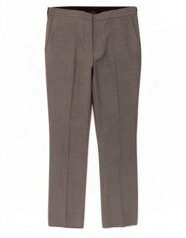Zara Calça Chino Feminina Slim Grande W30 L27 Cinza Colourblock Poliéster