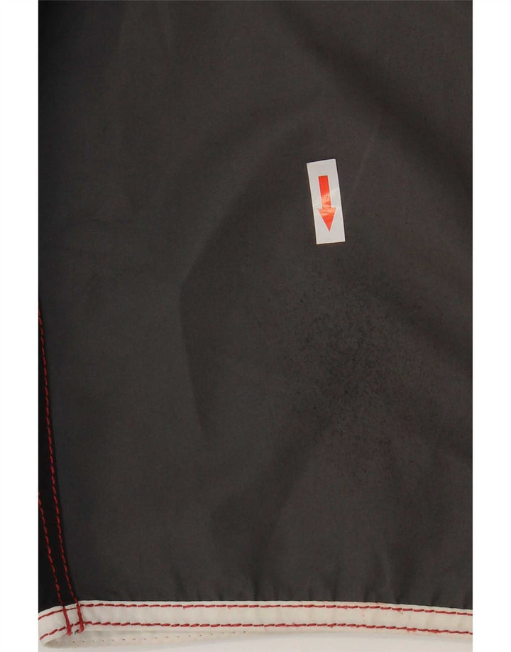 Billabong Mens Graphic Natação Shorts Grande Poliéster Colorblock Preto