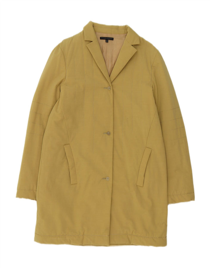 LUCIANO BARBERA Womens Overcoat IT 42 Medium Yellow Vintage Luciano Barbera and Second-Hand Luciano Barbera from Messina Hembry 