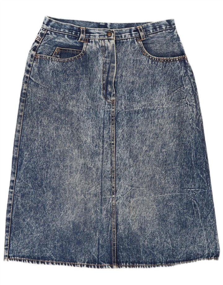 Saia jeans feminina VINTAGE W32 grande azul