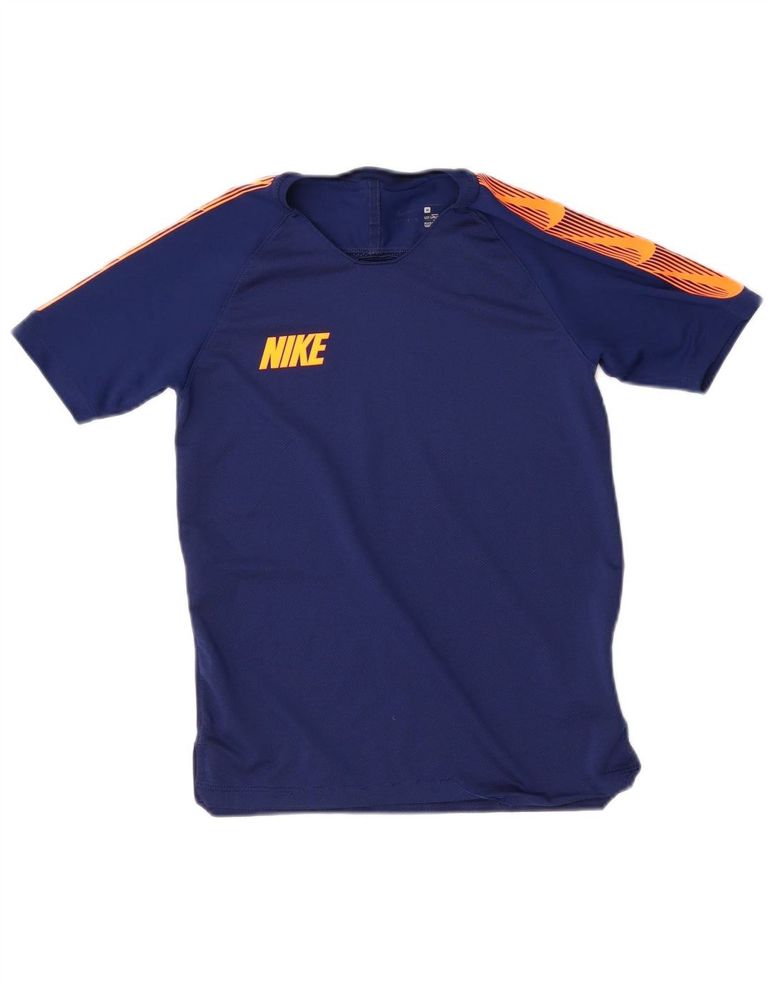 Camiseta gráfica masculina NIKE Top 10-11 anos médio azul marinho colorblock