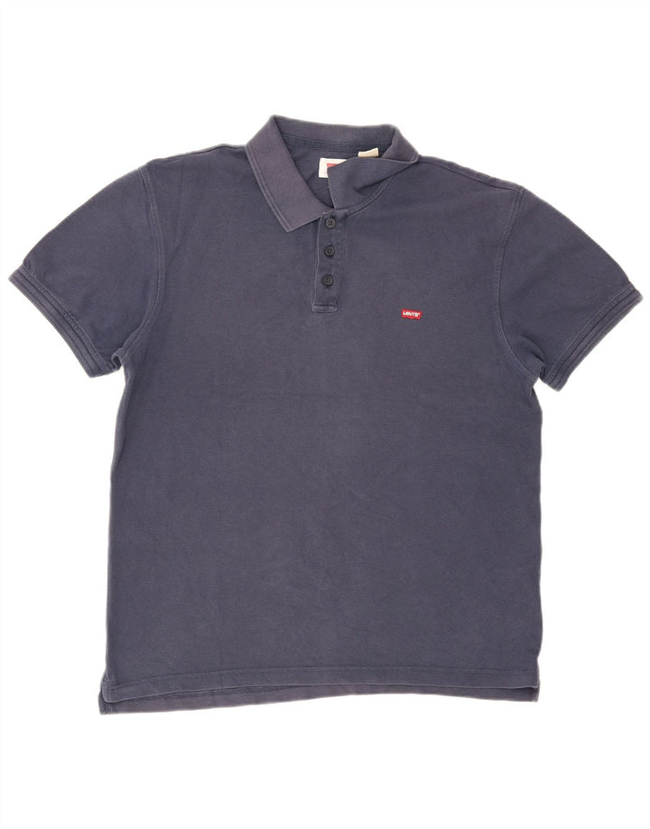 Camisa polo masculina Levi's grande algodão azul marinho
