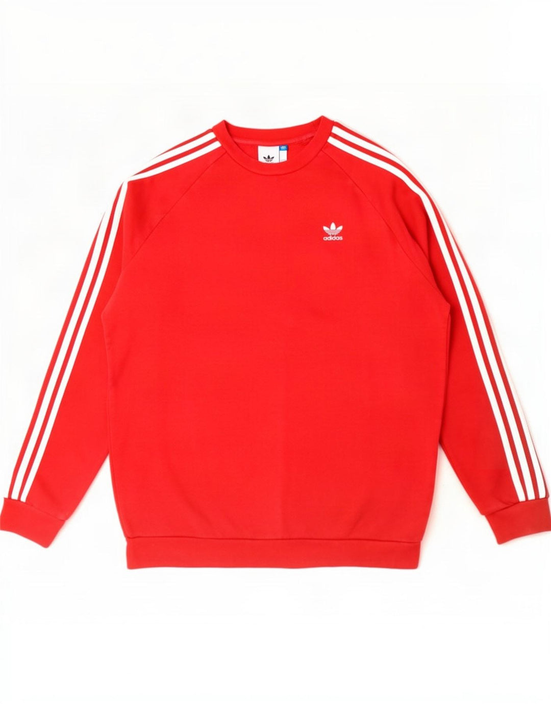 Adidas Mens Moletom Jumper Médio Algodão Vermelho