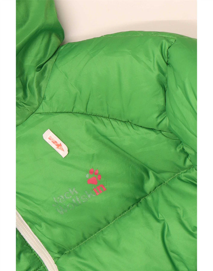 Jaqueta acolchoada feminina Jack Wolfskin Reino Unido 18/20 XL verde poliéster