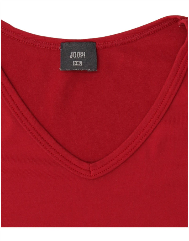 Camiseta feminina JOOP Top UK 20 2XL vermelho