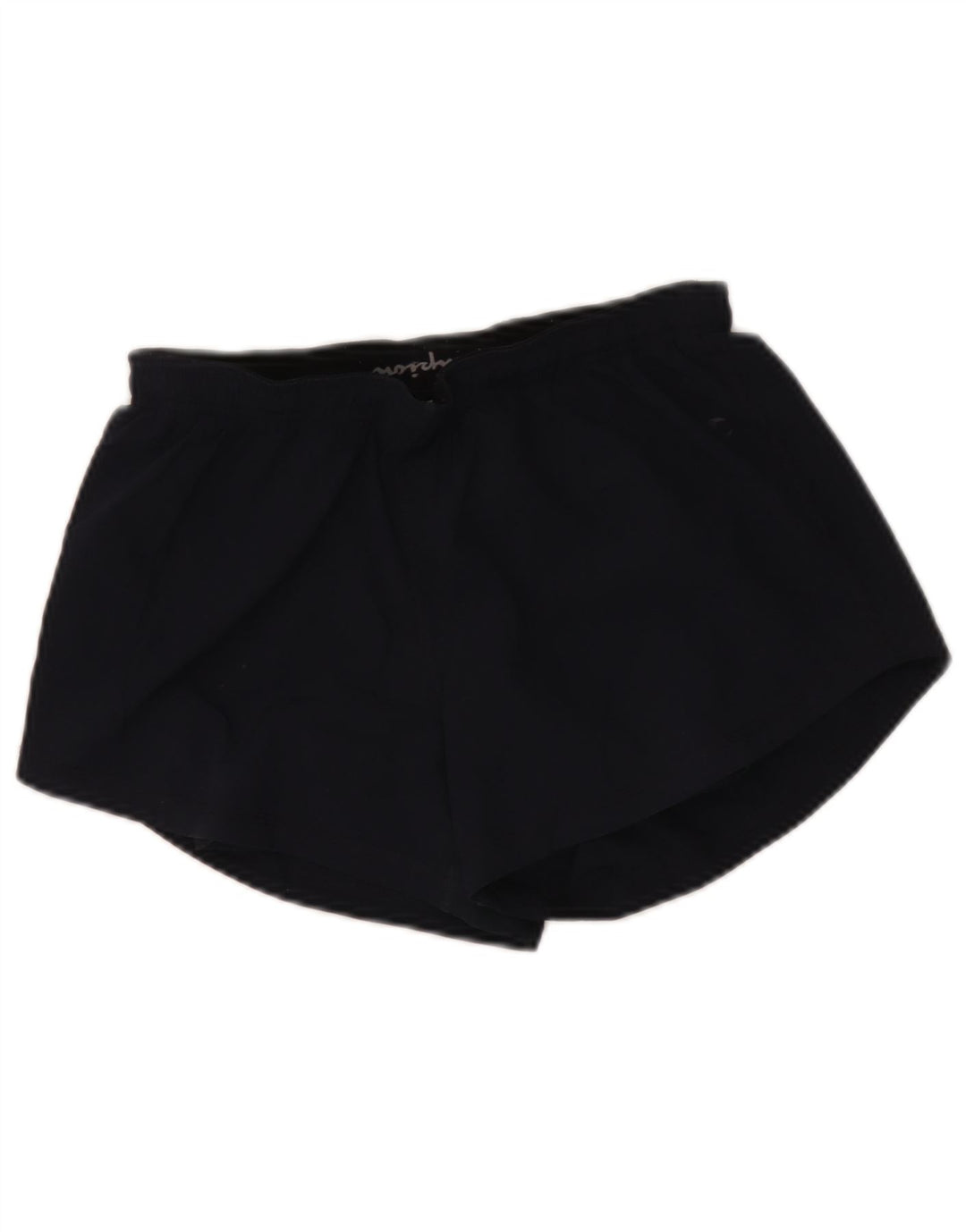 Shorts esportivos femininos Champion UK 8 pequeno poliéster azul marinho