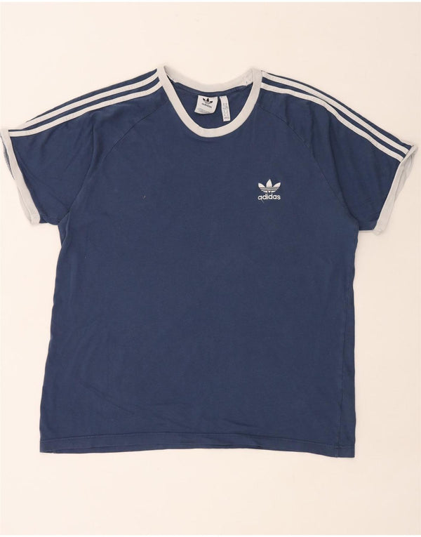 Camiseta masculina ADIDAS Top XL Azul Algodão