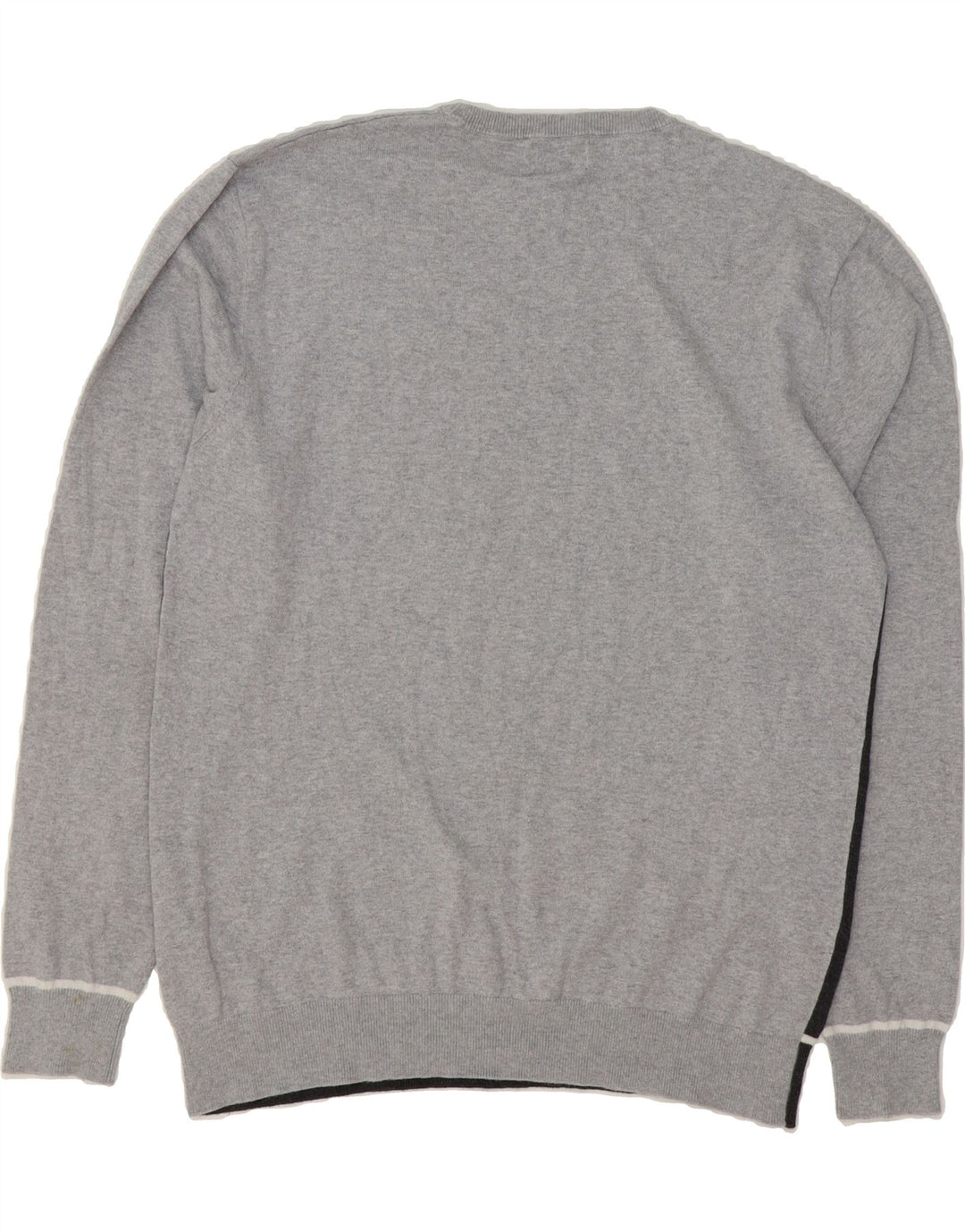 KAPPA Mens Crew Neck Jumper Sweater XL Grey Colourblock Cotton Vintage Kappa and Second-Hand Kappa from Messina Hembry 